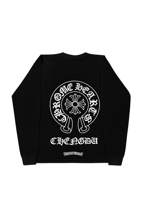 Chrome Hearts Chendgu Pocket Long-Sleeve 'Black/Pink'