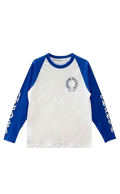 Chrome Hearts Long-Sleeve Horseshoe Baseball tee 'White/Blue'